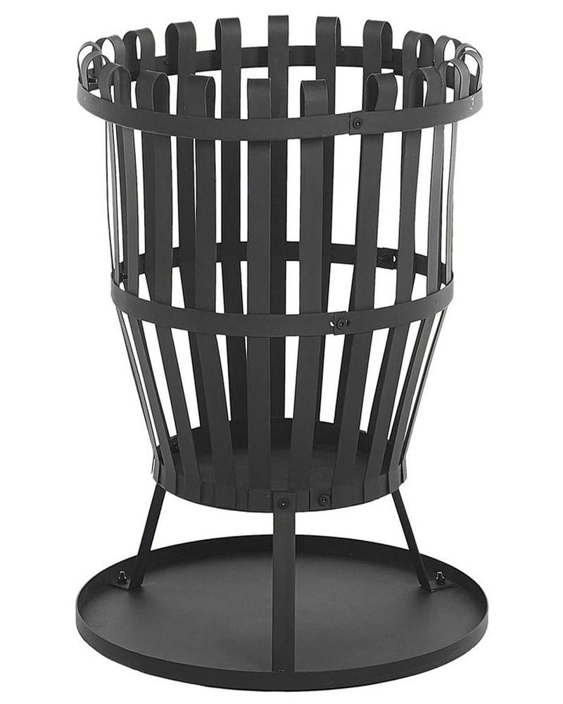 Beliani  Brasero avec Barbecue Pulo en Acier, Noir