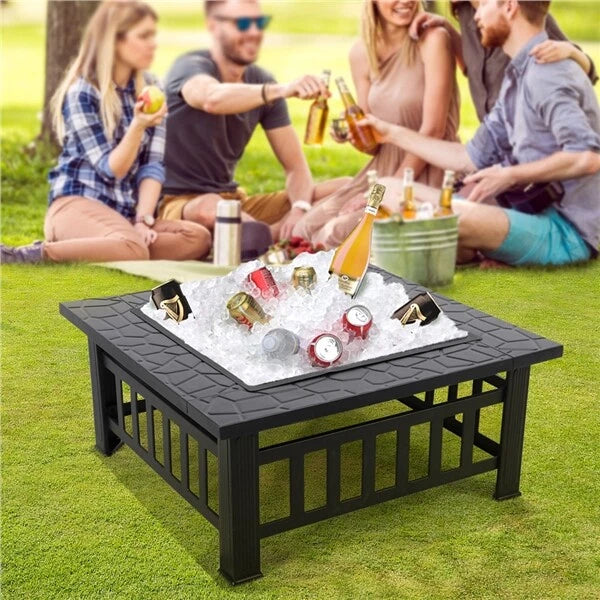 Brasero Exterieur Jardin Terrasses Brasero pour Fête Foyer Poêle Chauffant Noir