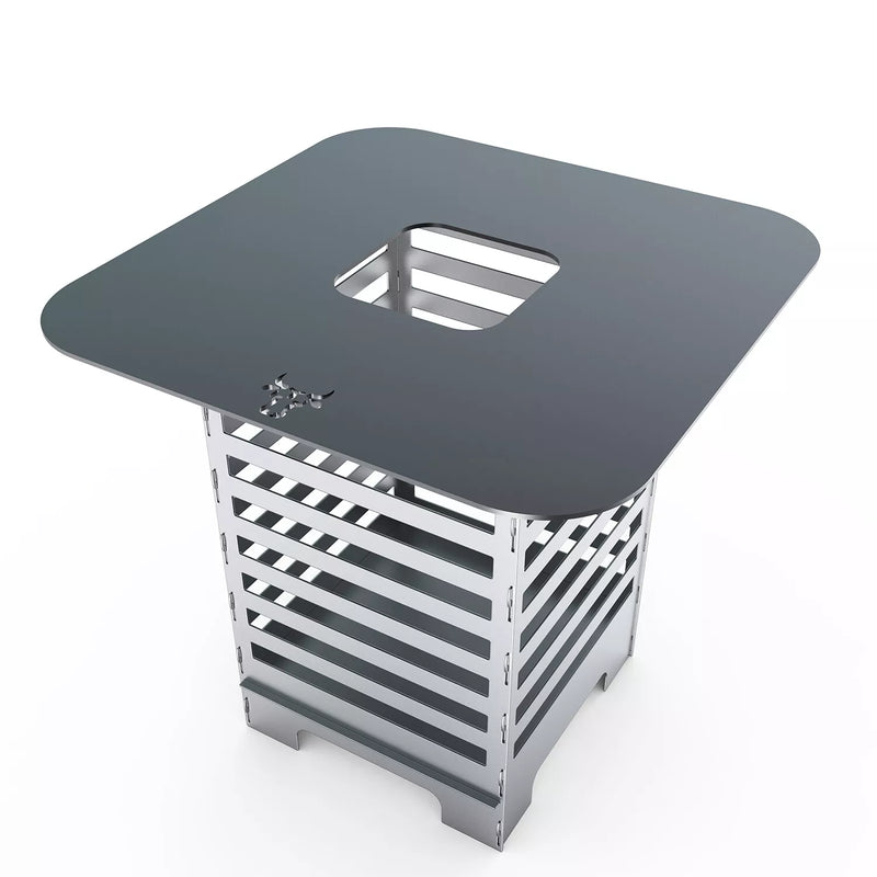 Moderne Brasero Tonneau De Feu Plat De Grill Anneau De Grill