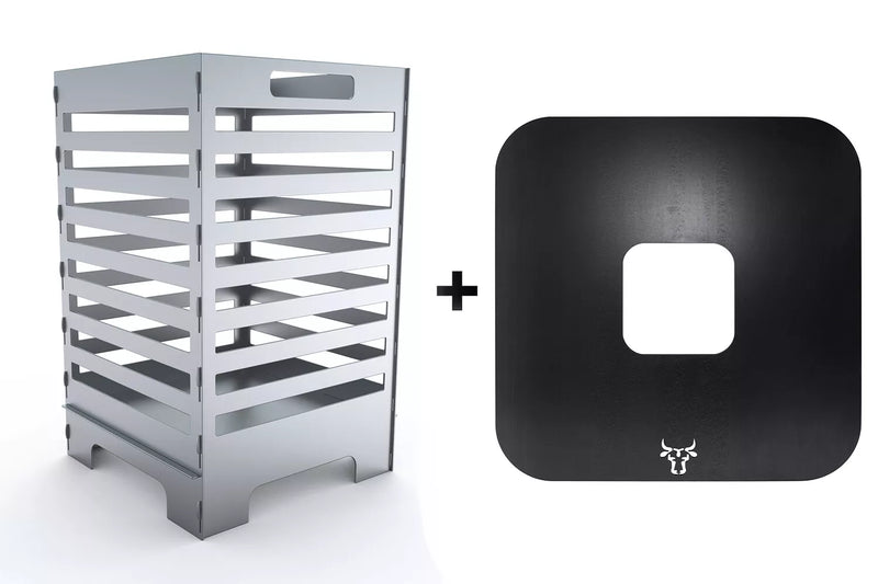 Moderne Brasero Tonneau De Feu Plat De Grill Anneau De Grill