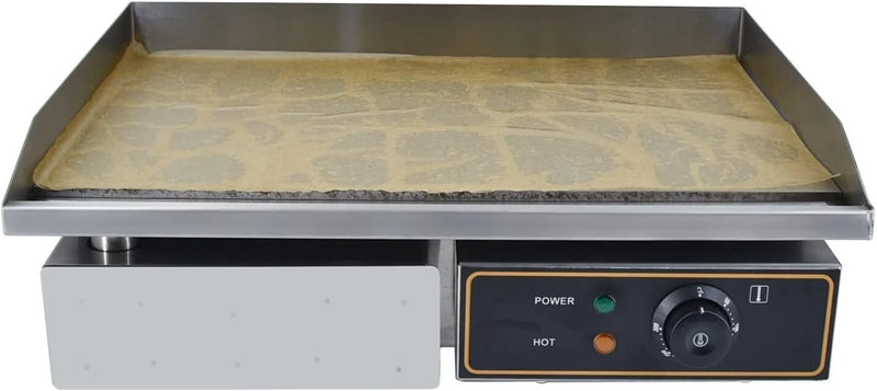 Plancha Eléctrica Profesional Hierro Fundido Antisalpicaduras Uso Comerciales
