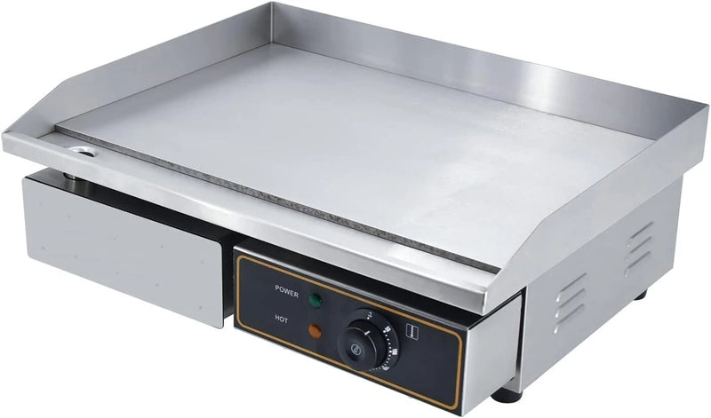 Plancha Eléctrica Profesional Hierro Fundido Antisalpicaduras Uso Comerciales