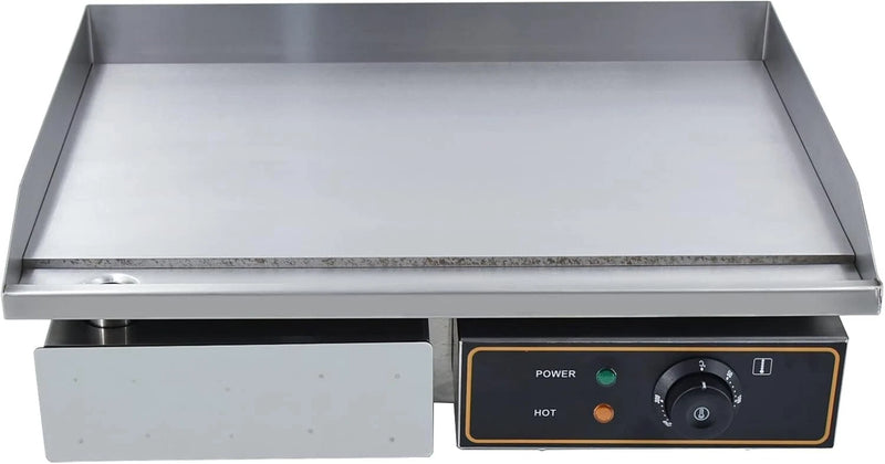 Plancha Eléctrica Profesional Hierro Fundido Antisalpicaduras Uso Comerciales