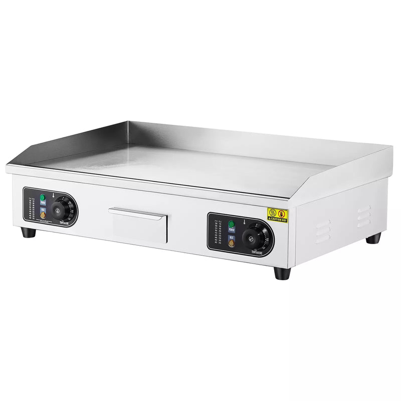 Plancha Électrique Plaque à Snacker Commerciale 4400 W 50-300 °C Réglable