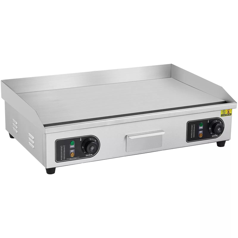 Plancha Électrique Plaque à Snacker Commerciale 4400 W 50-300 °C Réglable