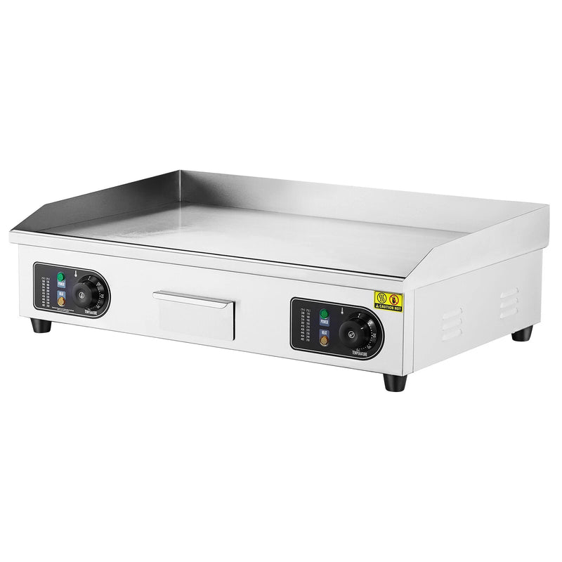 Plancha Électrique Plaque à Snacker Commerciale 4400 W 50-300 °C Réglable