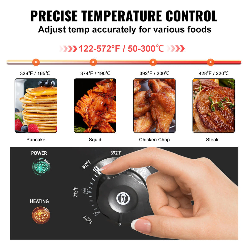 Plancha de Encimera Eléctrica Comercial 3000 W Plancha de Parrilla 54,2 cm
