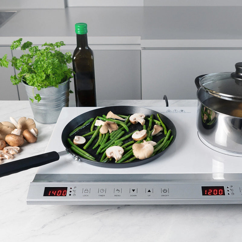 Plaque Induction 2 Foyers Portable - Double Plaque de Cuisson Vitrocéramique