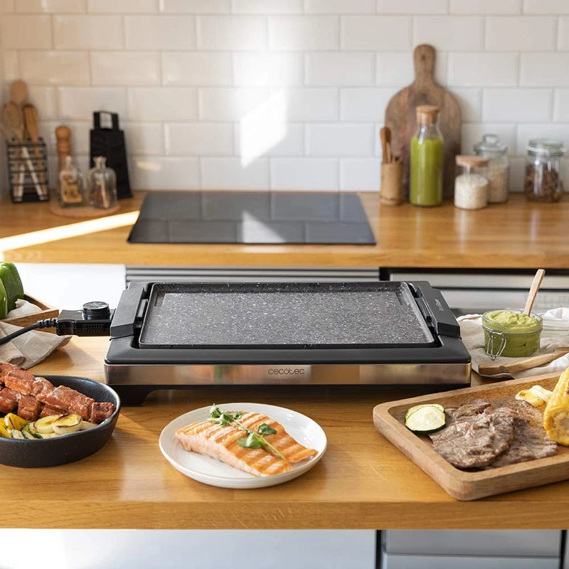 Tasty  Grill 2000 Plancha électrique en acier inoxydable 2000 W