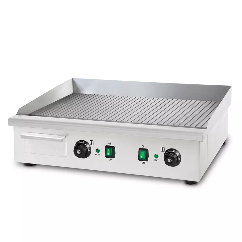 vertes 4400 W Plancha électrique professionnelle nervurée plaque a snacker grill